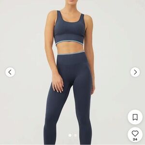 Outdoor Voices Top and Leggings SeamlessRib Set, size SMALL